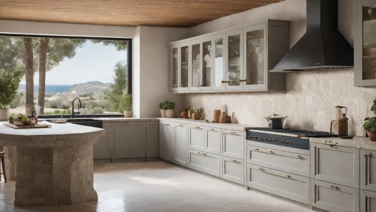 Creating a Mediterranean Kitchen With a Seamless Indoor-Outdoor Stone Transition