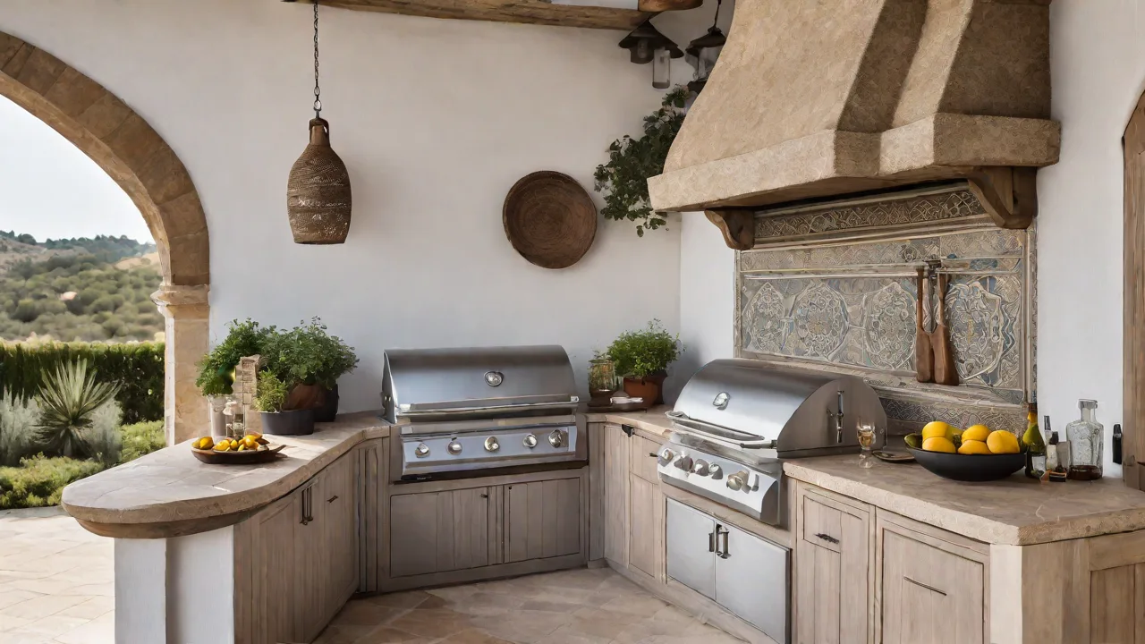 How to Incorporate Outdoor Mediterranean Kitchen Elements With Durable Surfaces
