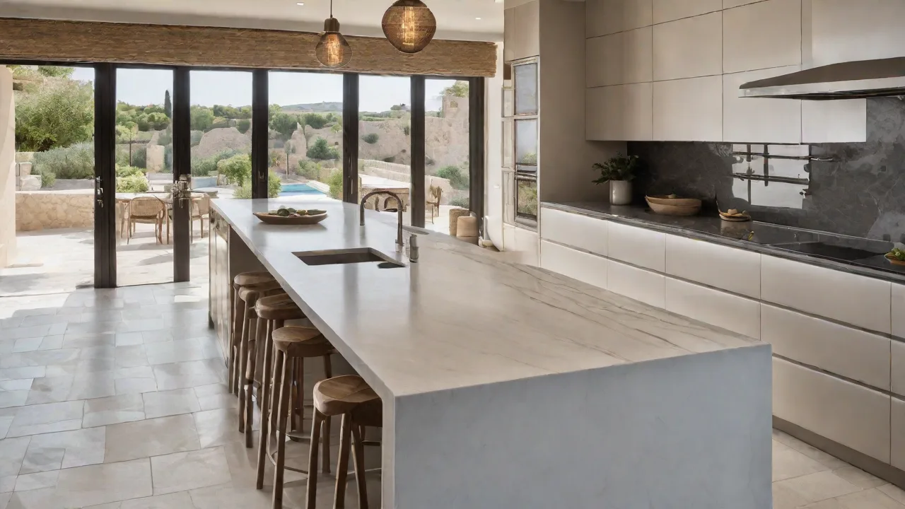 The Benefits of Polished Vs. Honed Stone Surfaces in Mediterranean Kitchens