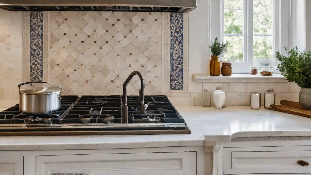 Using Mediterranean-Inspired Tile Borders to Frame Your Stone Countertops